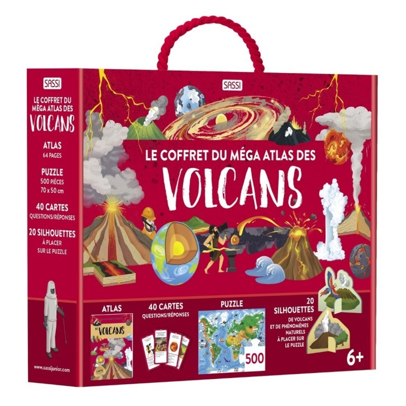 Le coffret méga atlas des Volcans - SASSI-9788830307667 - Sassi - Documentaires - Le Nuage de Charlotte