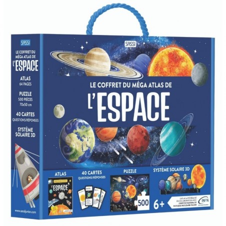 Le coffret méga atlas de l'Espace - SASSI-9788830309821 - Sassi - Documentaires - Le Nuage de Charlotte