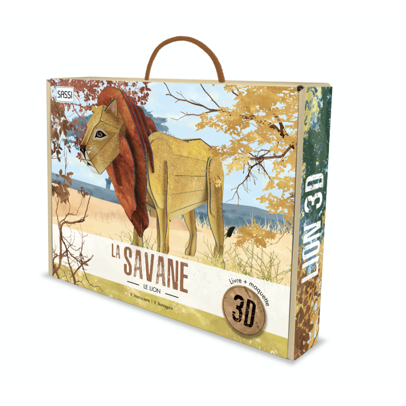 La savane. Le lion 3D - SASSI-9788868609672 - Sassi - Documentaires - Le Nuage de Charlotte