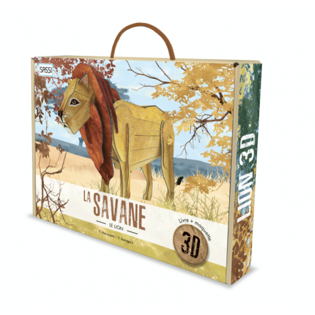 The savanna. The 3D lion - SASSI-9788868609672 - Sassi - Documentaries - Le Nuage de Charlotte