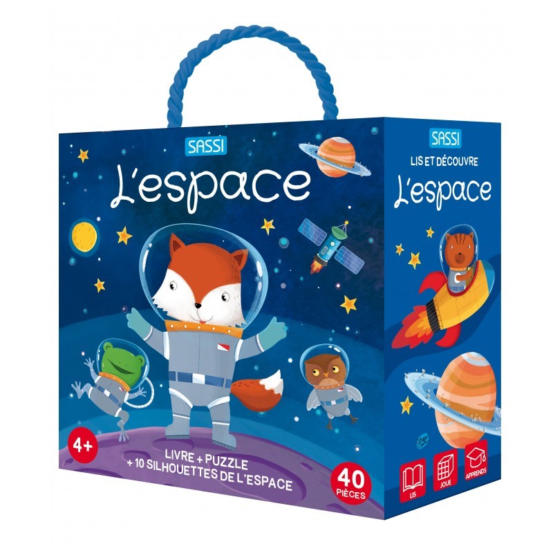 Q-box - L'espace - SASSI-9788830310049 - Sassi - Puzzles pour les petits - Le Nuage de Charlotte