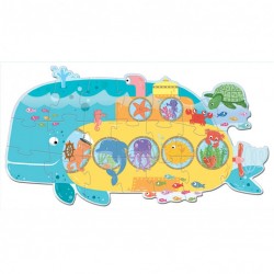 Puzzle en voyage - Le sous-marin des animaux - SASSI-9788868604776 - Sassi - Puzzles pour les petits - Le Nuage de Charlotte