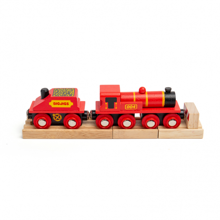 Big Red Engine - BIG-BJT418 - Bigjigs - Wooden Railway and Trains - Le Nuage de Charlotte