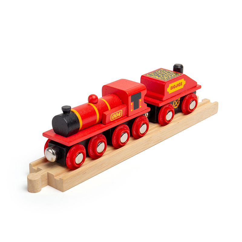 Big Red Engine - BIG-BJT418 - Bigjigs - Wooden Railway and Trains - Le Nuage de Charlotte