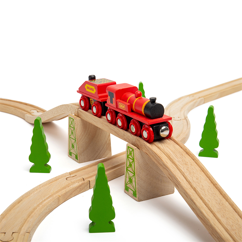 Big Red Engine - BIG-BJT418 - Bigjigs - Wooden Railway and Trains - Le Nuage de Charlotte