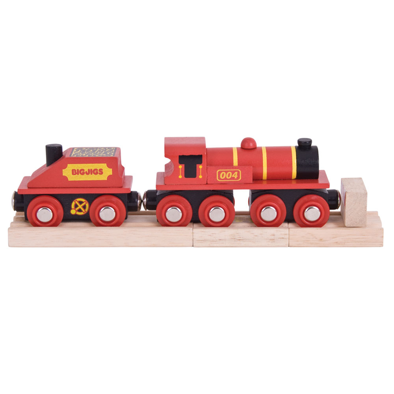 Big Red Engine - BIG-BJT418 - Bigjigs - Wooden Railway and Trains - Le Nuage de Charlotte