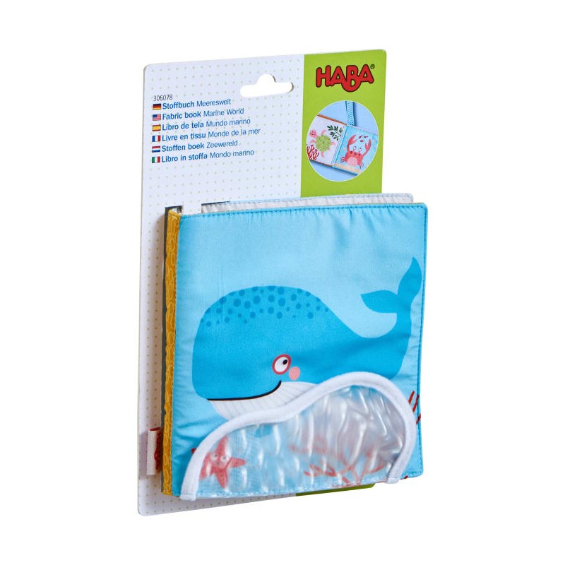 Livre en tissu Monde de la mer - HAB-306078 - Haba - Livres bébés - Le Nuage de Charlotte