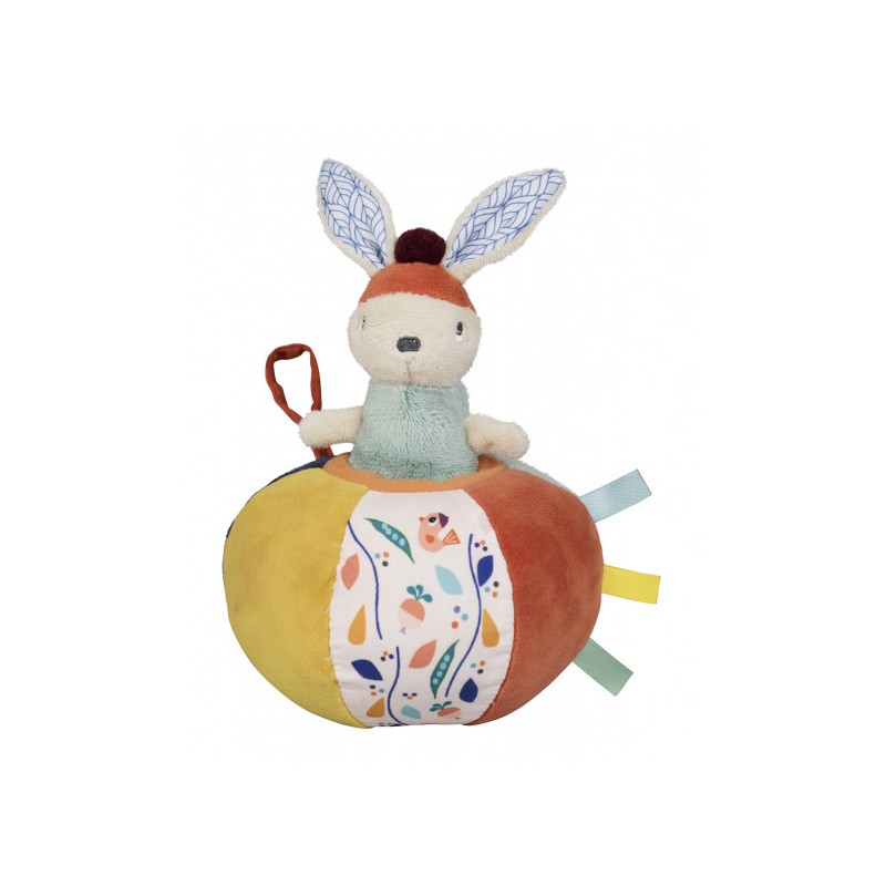 Balle Gabin Lapin - EBU-E90021 - ebulobo - Jouets d'activité - Le Nuage de Charlotte