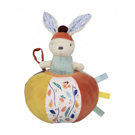 Balle Gabin Lapin - EBU-E90021 - ebulobo - Jouets d'activité - Le Nuage de Charlotte