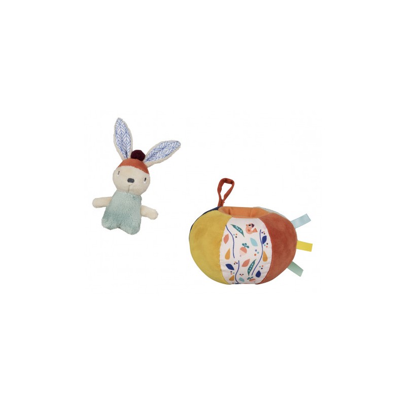 Balle Gabin Lapin - EBU-E90021 - ebulobo - Jouets d'activité - Le Nuage de Charlotte