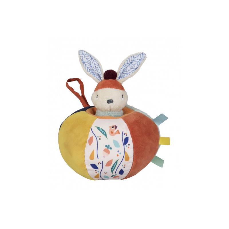 Balle Gabin Lapin - EBU-E90021 - ebulobo - Jouets d'activité - Le Nuage de Charlotte