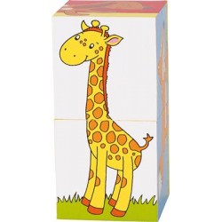 Puzzle de cubes - Animaux - GOK-57725 - Goki - Puzzles en bois - Le Nuage de Charlotte