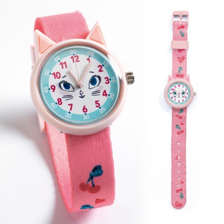 ticlock Montre chat - DJE-DD00424 - Djeco - Montres et réveils - Le Nuage de Charlotte