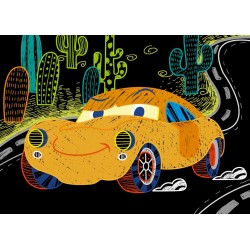 Scratch Art Book Mini A6 Cars - AVE-7331659 - Avenir - Pencils, markers, etc... - Le Nuage de Charlotte