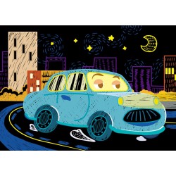 Scratch Art Book Mini A6 Cars - AVE-7331659 - Avenir - Pencils, markers, etc... - Le Nuage de Charlotte