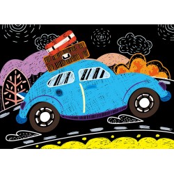 Scratch Art Book Mini A6 Cars - AVE-7331659 - Avenir - Pencils, markers, etc... - Le Nuage de Charlotte