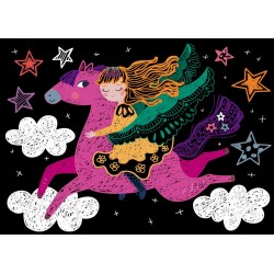 Scratch Art Book Mini A6 - Princesse - AVE-7331658 - Avenir - Crayons, feutres, etc... - Le Nuage de Charlotte