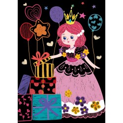 Scratch Art Book Mini A6 - Princesse - AVE-7331658 - Avenir - Crayons, feutres, etc... - Le Nuage de Charlotte