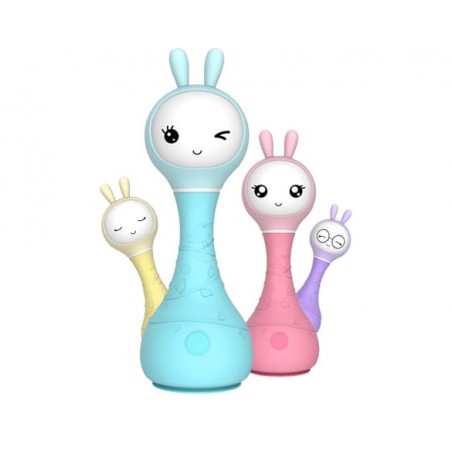 alilo - Smart Bunny - Rattle pink - ALIL-R1ROSE - alilo - Rattles - Le Nuage de Charlotte