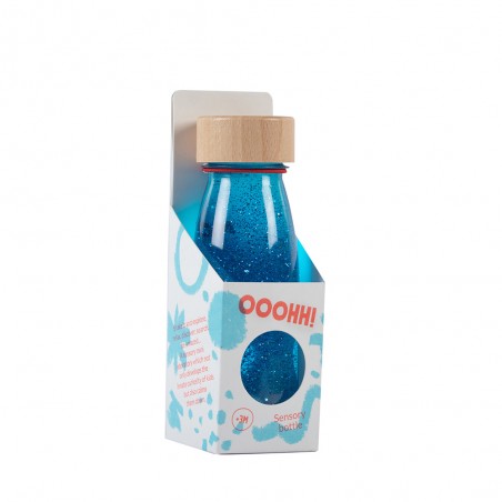 Petit Boum - Sensory bottle Float - Blue - PBM-PBFBLUE - Petit Boum - Activity Toys - Le Nuage de Charlotte