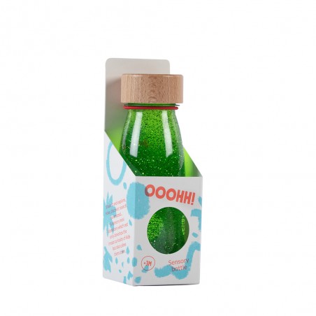 Petit Boum - Sensory bottle Float - Green - PBM-PBFGREEN - Petit Boum - Activity Toys - Le Nuage de Charlotte