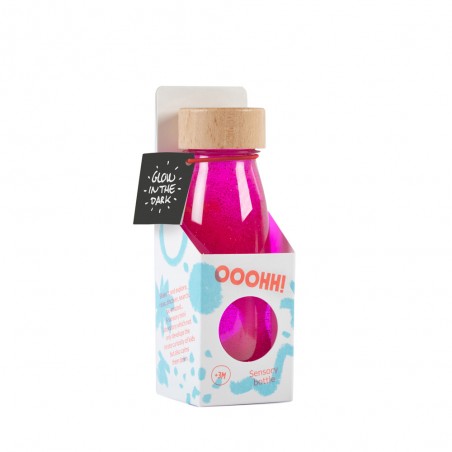 Petit Boum - Sensory bottle Float - Pink Fluo - PBM-PBFFLUOP - Petit Boum - Activity Toys - Le Nuage de Charlotte