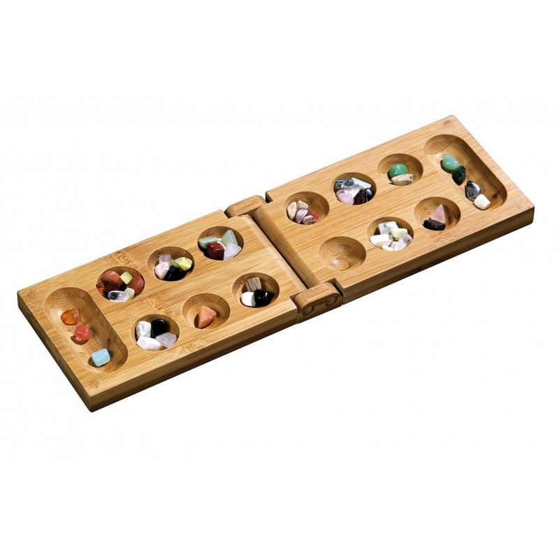 Mancala, foldable, travel game, bamboo - PHIL-3258 - Philos - Board Games - Le Nuage de Charlotte