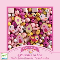 Oh! Les Perles - Perles bois - Oiseaux - DJE-DJ09809 - DJECO - Enfilage de perles - Le Nuage de Charlotte