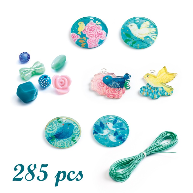 Oh! Les Perles - Acrylic beads - Birds - DJE-DJ09856 - Djeco - Stringing beads - Le Nuage de Charlotte