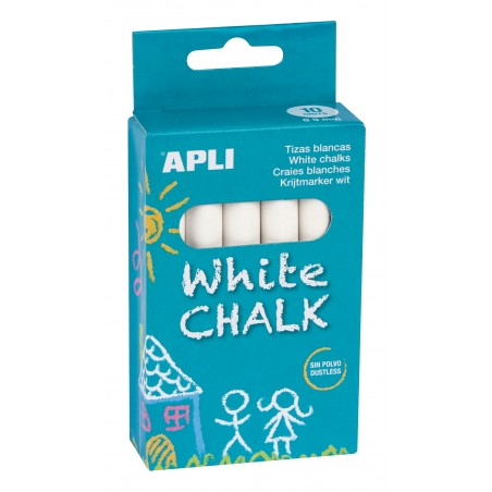 White chalks 10 pieces - APL-14576 - APLI - Chalks - Le Nuage de Charlotte