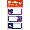 Planets school labels, 3 designs - 9 pieces - APL-19017 - APLI - Labels - Le Nuage de Charlotte