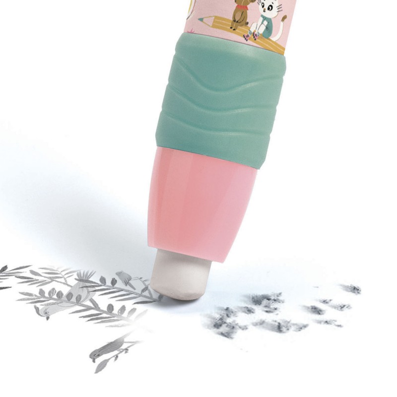 Lucille clip eraser - DJE-DD03781 - DJECO - Erasers - Le Nuage de Charlotte