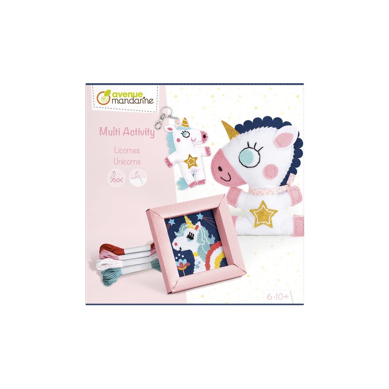 Coffret multi activités, Licornes - AVM-KC113C - Avenue Mandarine - Boîtes créative - Le Nuage de Charlotte