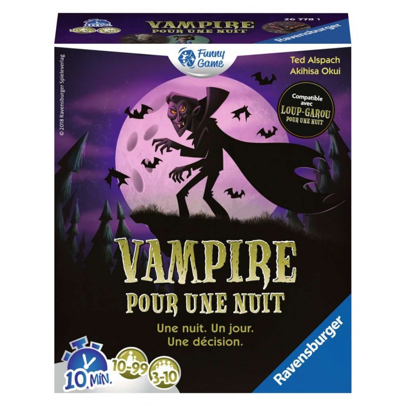 Vampire pour une nuit - RAV-267781 - Ravensburger - Jeux de société - Le Nuage de Charlotte