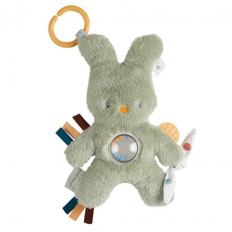 Doudou d'Activité Lapin Tipidou vert - NATT-830126 - Nattou - Jouets d'activité - Le Nuage de Charlotte