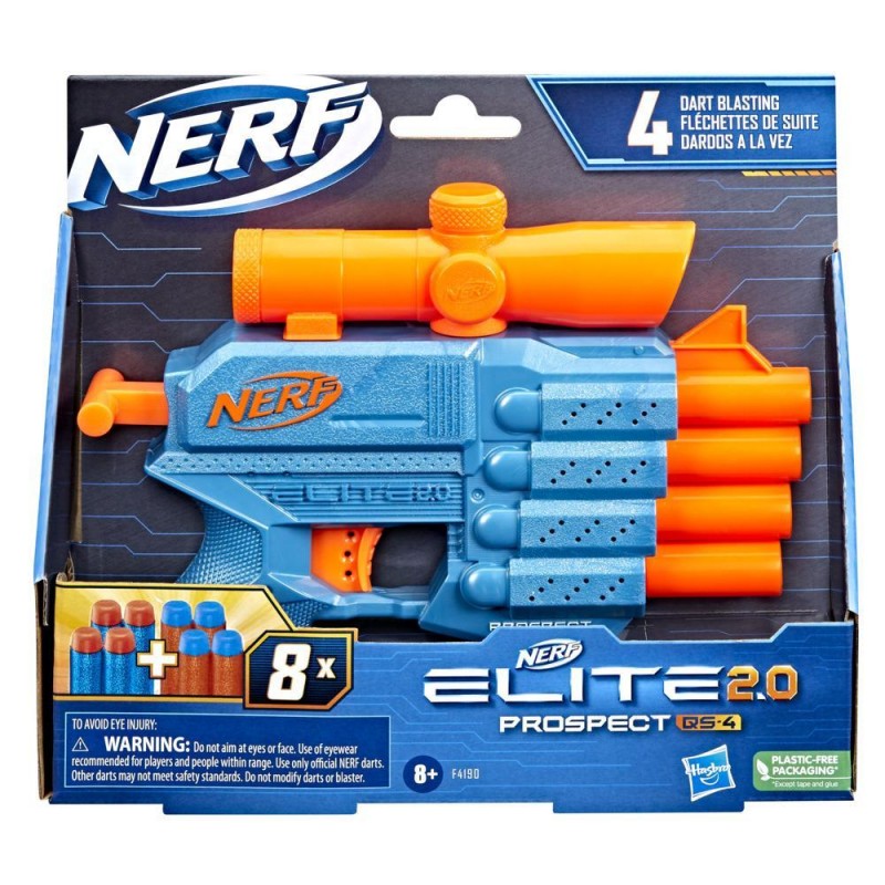 Nerf Elite 2.0 Prospect QS-4 - HAS-F4190 - Hasbro - Outdoor Play - Le Nuage de Charlotte