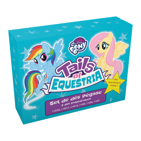 Tails of Equestria : Set de Dés Pégase [6 dés] - BLB-BBETOEA02 - Black Book Editions - Dés, sacs et autres accessoires - Le N...