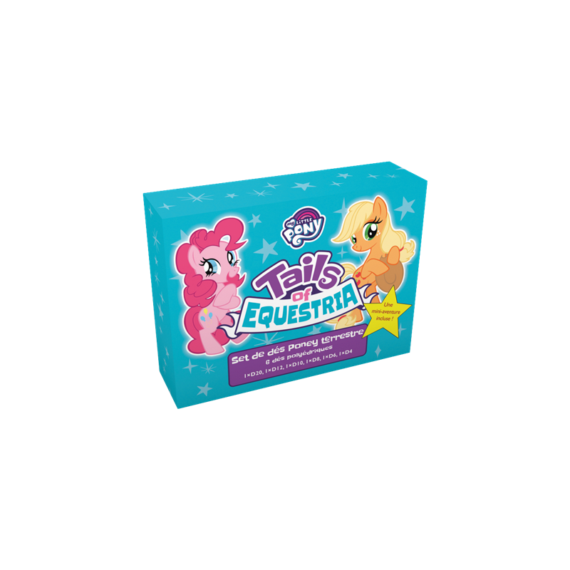 Tails of Equestria : Set de Dés Poney Terrestre [6 dés] - BLB-BBETOEA01 - Black Book Editions - Dés, sacs et autres accessoir...