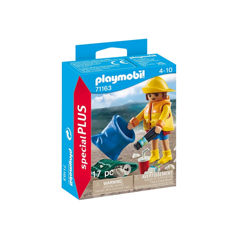 Bénévole ramassage de déchets - PLAY-71163 - Playmobil - Playmobil - Le Nuage de Charlotte