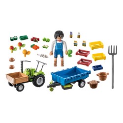 Tracteur avec remorque - PLAY-71249 - Playmobil - Playmobil - Le Nuage de Charlotte