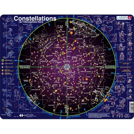 Constellations - 70 pièces (FR) - LARS-SS2-FR - Larsen - Puzzles pour les petits - Le Nuage de Charlotte