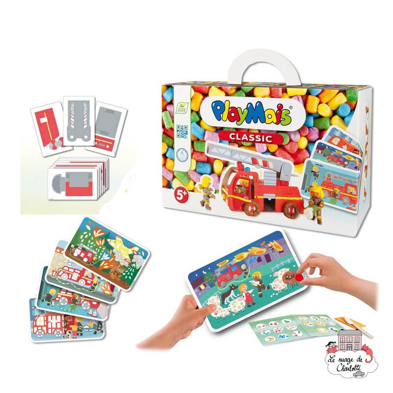 PlayMais CLASSIC Firetruck - PLM-160442 - PlayMais - PlayMais - Le Nuage de Charlotte