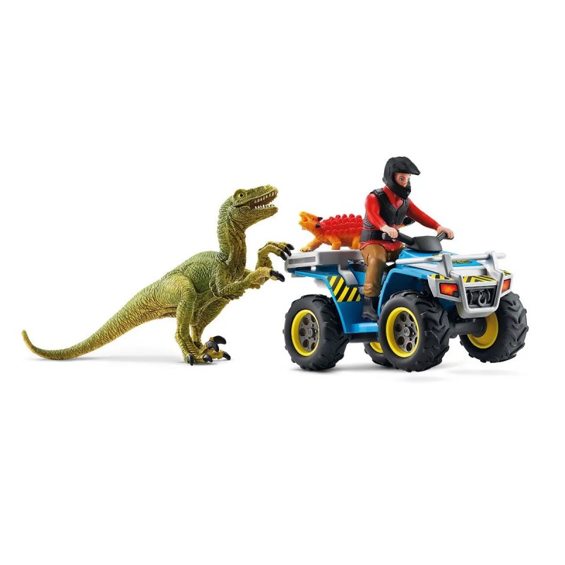 Quad escape from Velociraptor - SCH-41466 - Schleich - Figures and accessories - Le Nuage de Charlotte