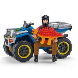 Fuite sur quad face au vélociraptor - SCH-41466 - Schleich - Figurines et accessoires - Le Nuage de Charlotte