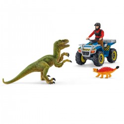 Quad escape from Velociraptor - SCH-41466 - Schleich - Figures and accessories - Le Nuage de Charlotte