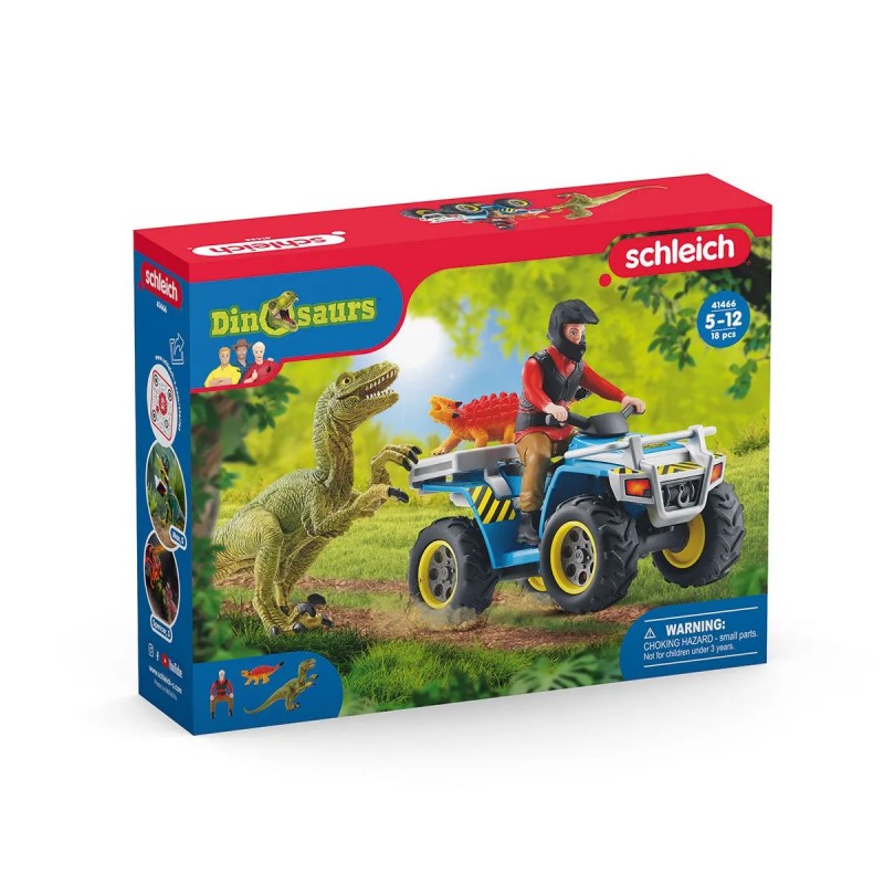 Quad escape from Velociraptor - SCH-41466 - Schleich - Figures and accessories - Le Nuage de Charlotte