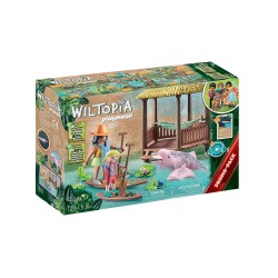 Wiltopia - Paddles et dauphins roses - PLAY-71143 - Playmobil - Playmobil - Le Nuage de Charlotte