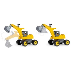 Giga Trucks Porteur Excavatrice Eco - LEN-02217 - Lena - Voitures, camions, etc. - Le Nuage de Charlotte