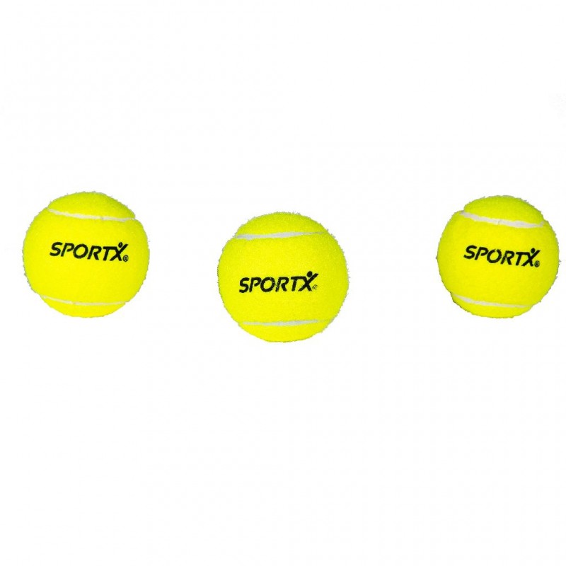 SportX Set de 3 balles de tennis - SPX-2001985 - SportX - Jeux d'éxtérieur - Le Nuage de Charlotte