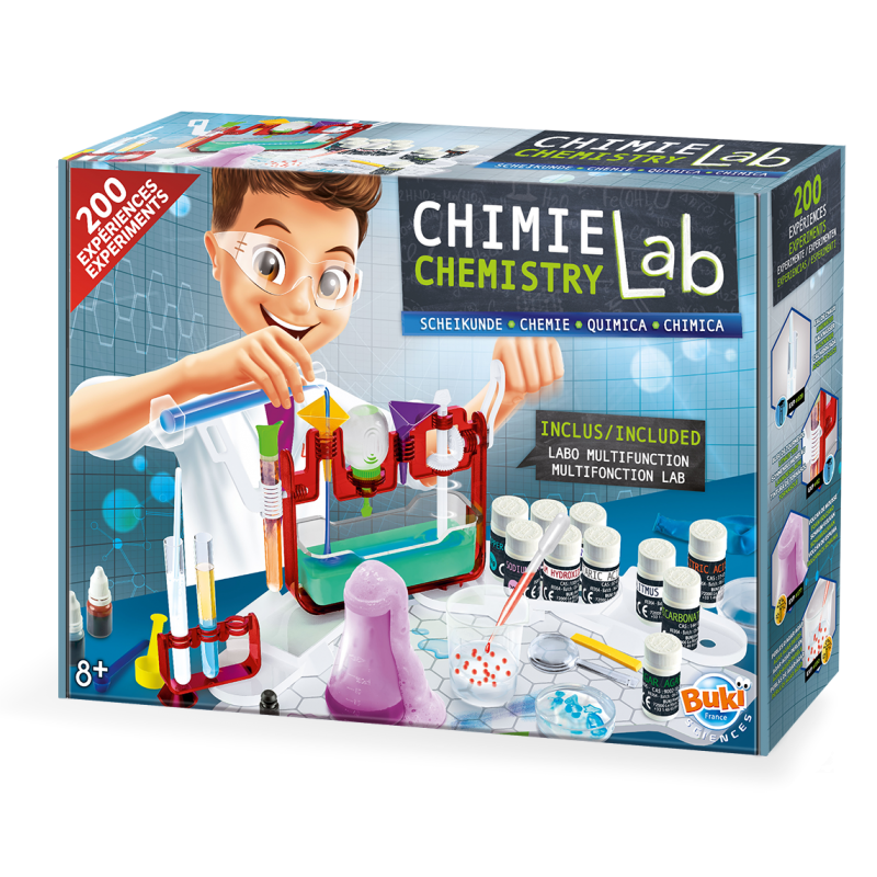 Chemistry Lab - 200 unique experiments - BUK-BU8364 - Buki - Educational kits - Le Nuage de Charlotte